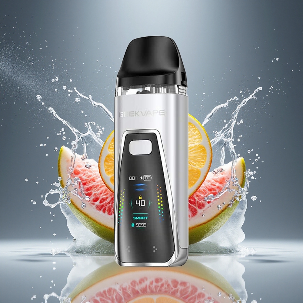 GeekVape Digi Pro Pod Mod Kit 40W 2000mAh 5mL/2mL Skærm Dansk Engros Månesølv