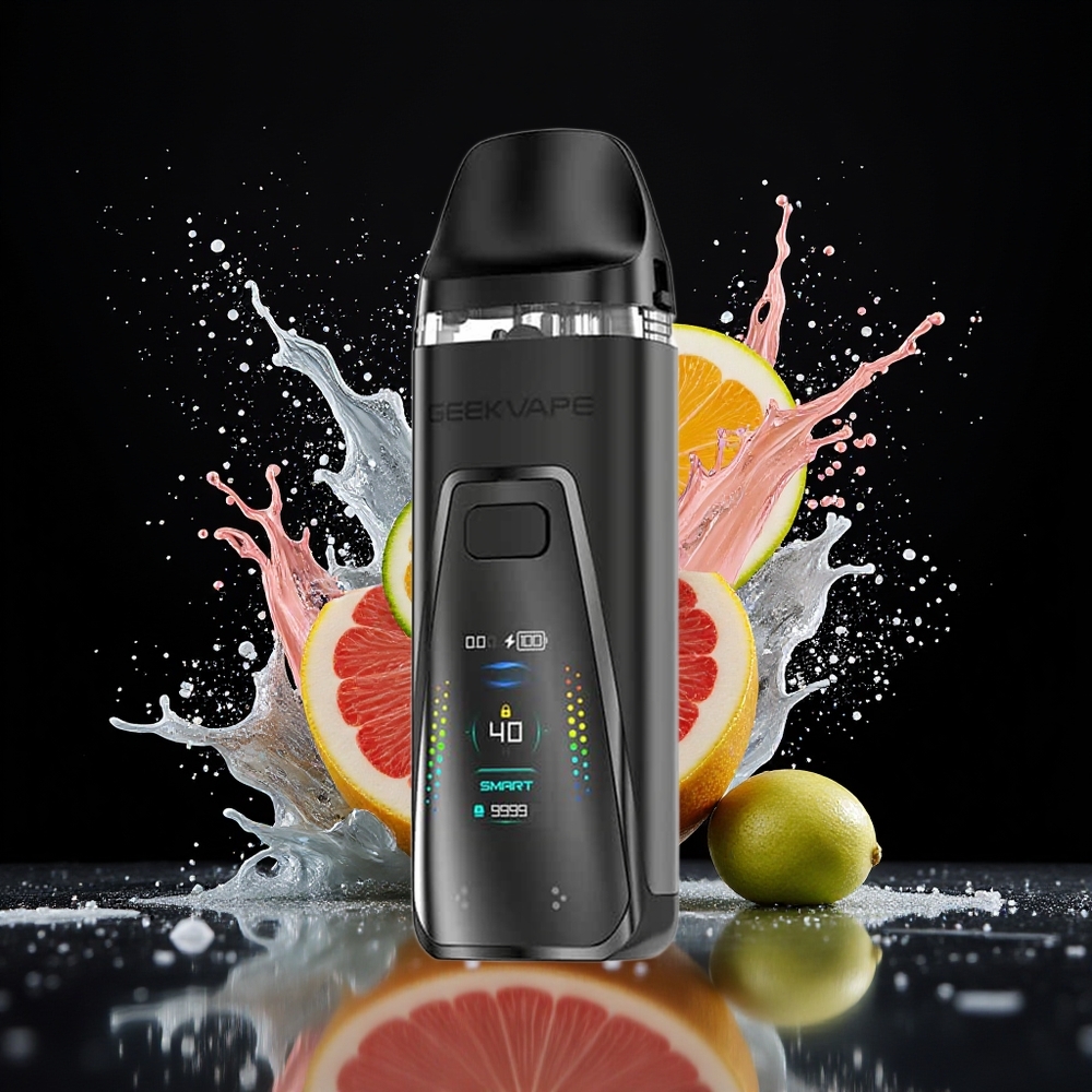 GeekVape Digi Pro Pod Mod Kit Dansk Engros med 40W, 2000mAh, Type-C og 0.96'' Skærm Sort