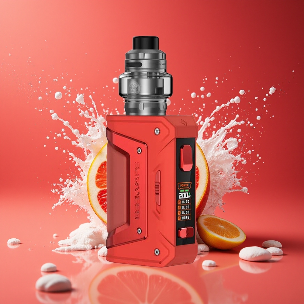GeekVape L200 (Aegis Legend 2) Classic Kit Dansk Engros - 200W, IP68, Type-C, 21700/18650, Rød