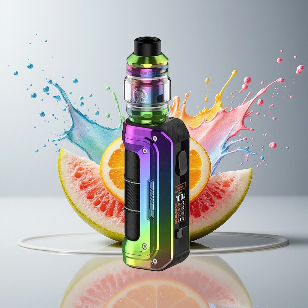 GeekVape Max100 (Aegis Max 2) 100W Kit Rainbow Regnbue Dansk Engros med 5.5ml Tank og IP68 Rating