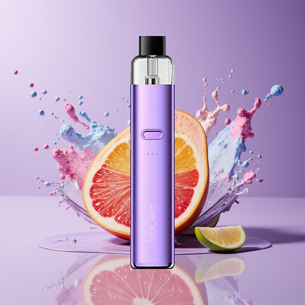 GeekVape WENAX K2 Kit Dansk Engros Matte Violet med 1000mAh batteri og Type-C opladning