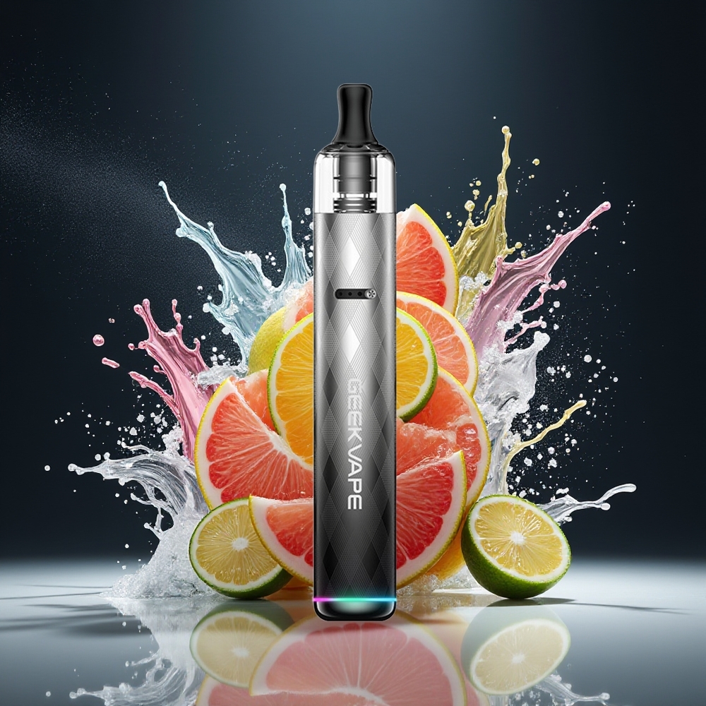 GeekVape WENAX S3 (Stylus 3) Dansk Engros Vape Pen Kit med 1100mAh Batteri og Type-C Opladning – Mørk