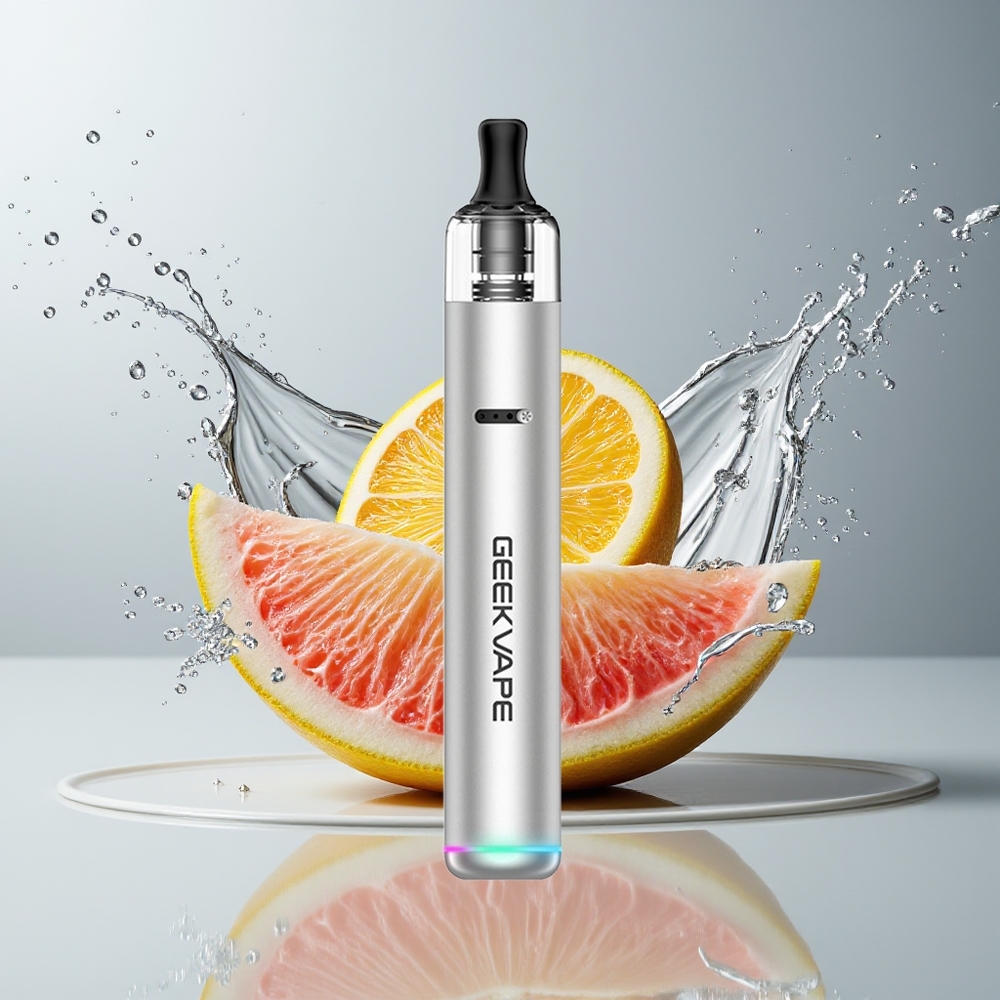 GeekVape WENAX S3 (Stylus 3) Dansk Engros Vape Pen Kit med 2.0ml Kapacitet og 1100mAh Batteri – Atom Sølv