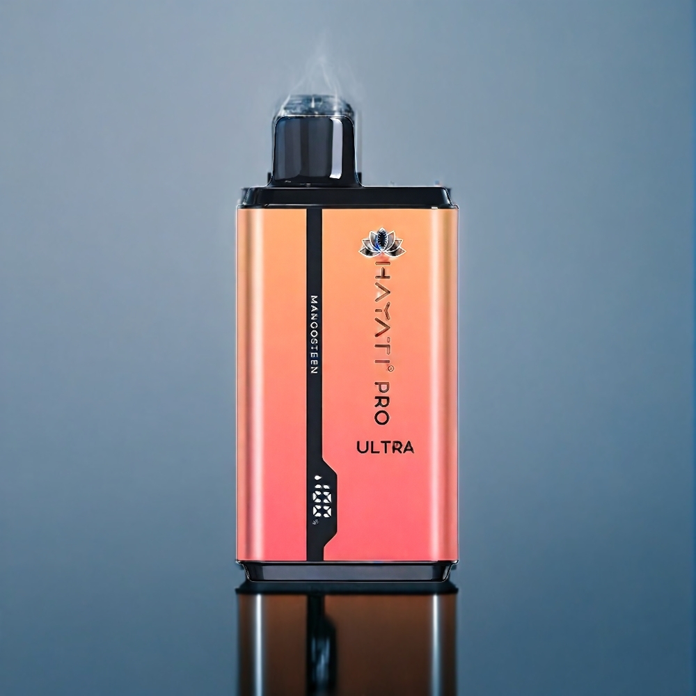 Hayati Pro Ultra 15000 Puffs Dansk Engros med 850mAh Batteri og 2 12ml E-væske - Mangostan