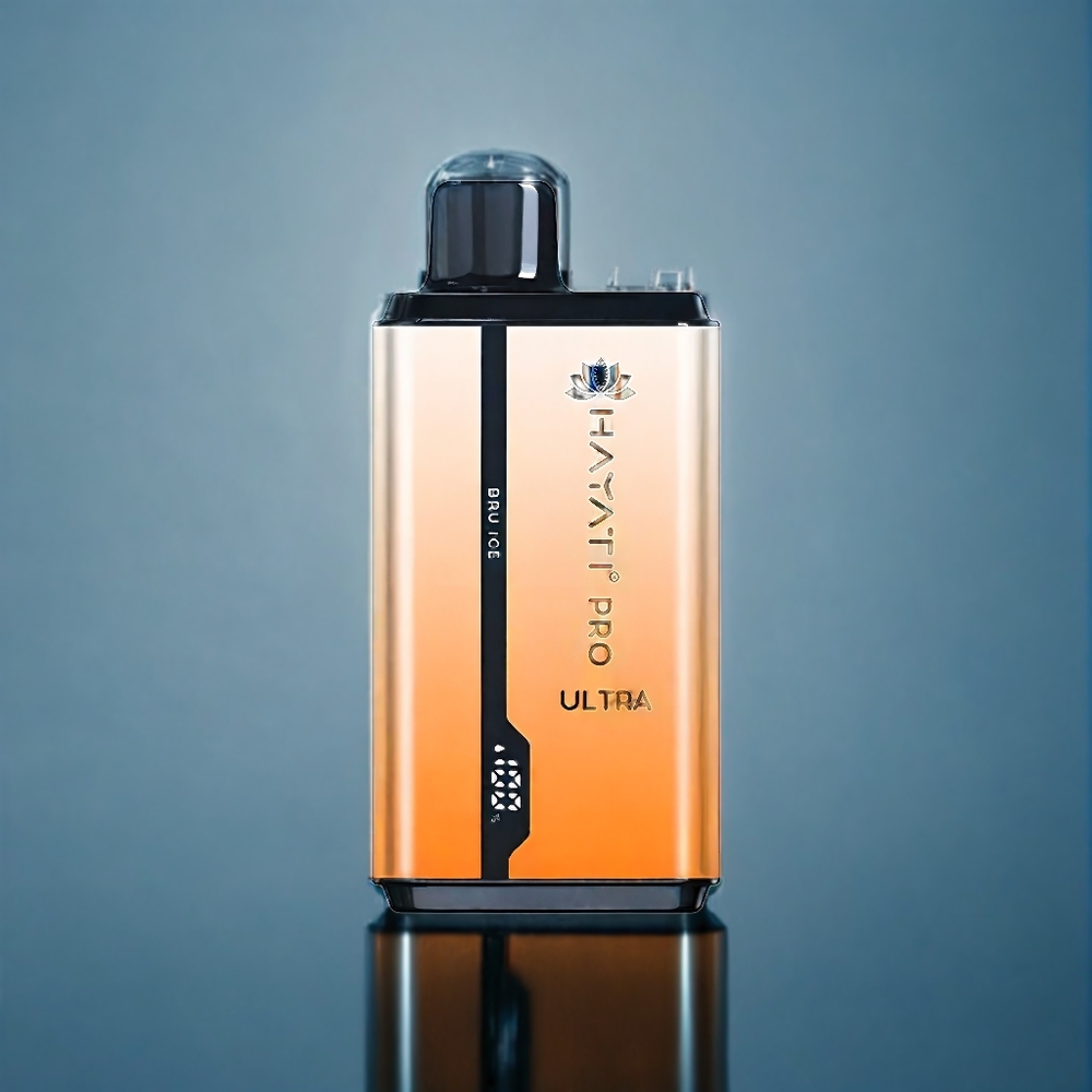 Hayati Pro Ultra 15000 Puffs Dansk engros med 850mAh batteri og 2 12ml e-væske (Bru Ice)