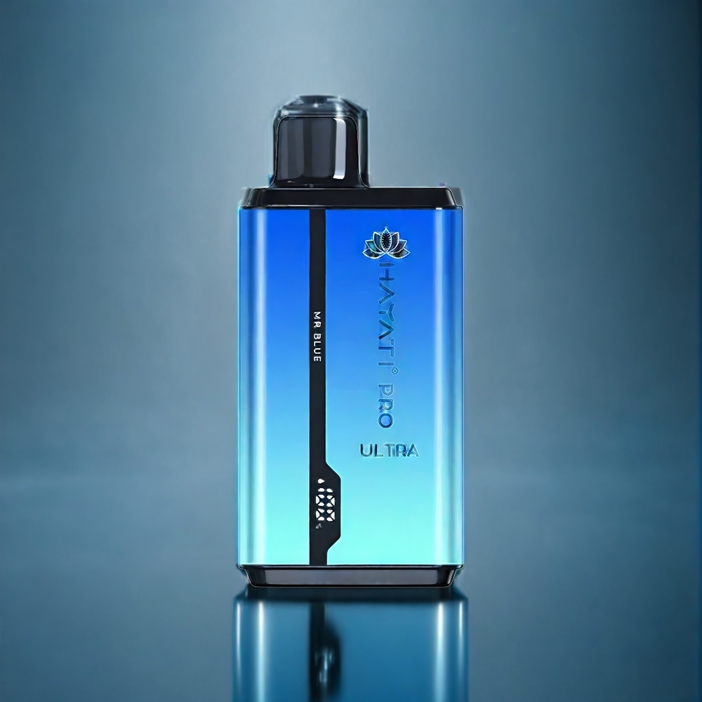 Hayati Pro Ultra 15000 Puffs Dansk engros med 850mAh batteri og 2 12ml e-væske (Mr Blå)