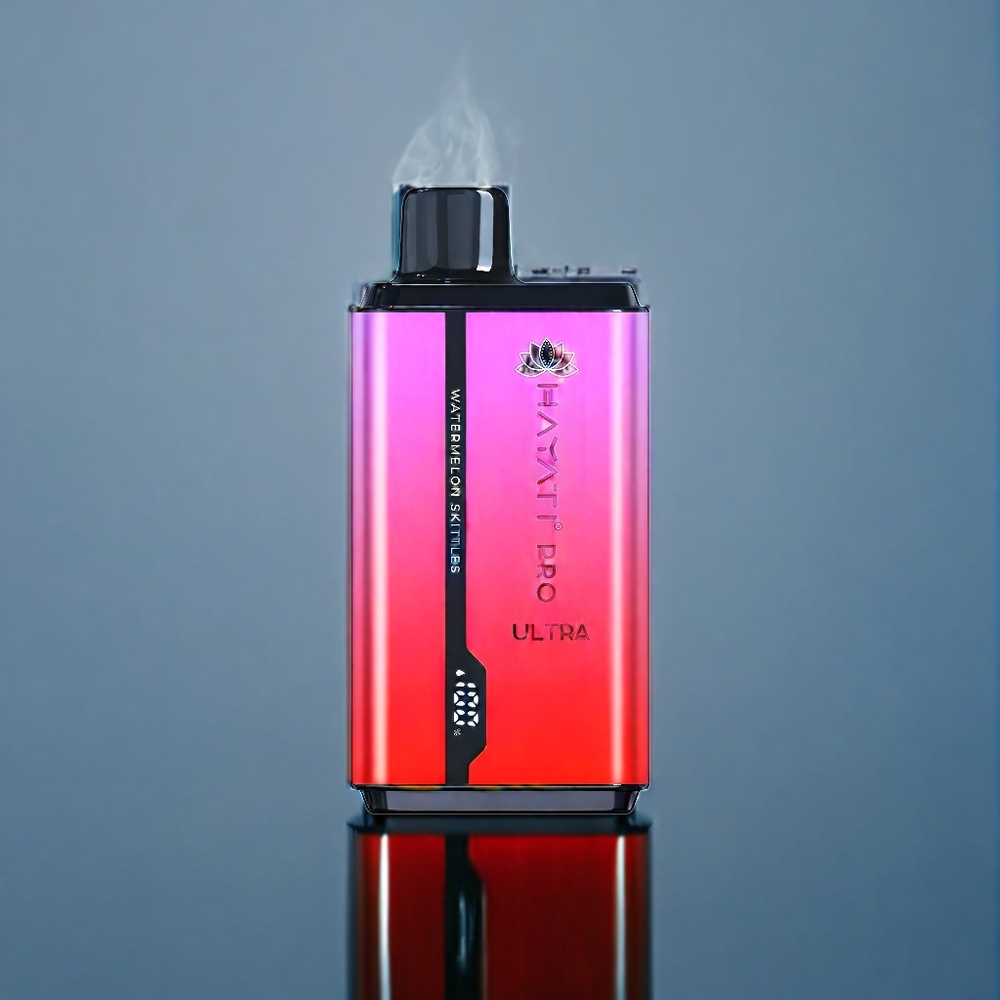 Hayati Pro Ultra 15000 Puffs Dansk engros med 850mAh batteri og 2 12ml e-væske (Vandmelon Skittles)