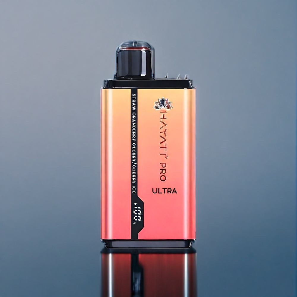 Hayati Pro Ultra 15000 Puffs Dansk engros med Jordbær Tranebær Kirsebær Kirsebær Is og 2 12ml e-væske