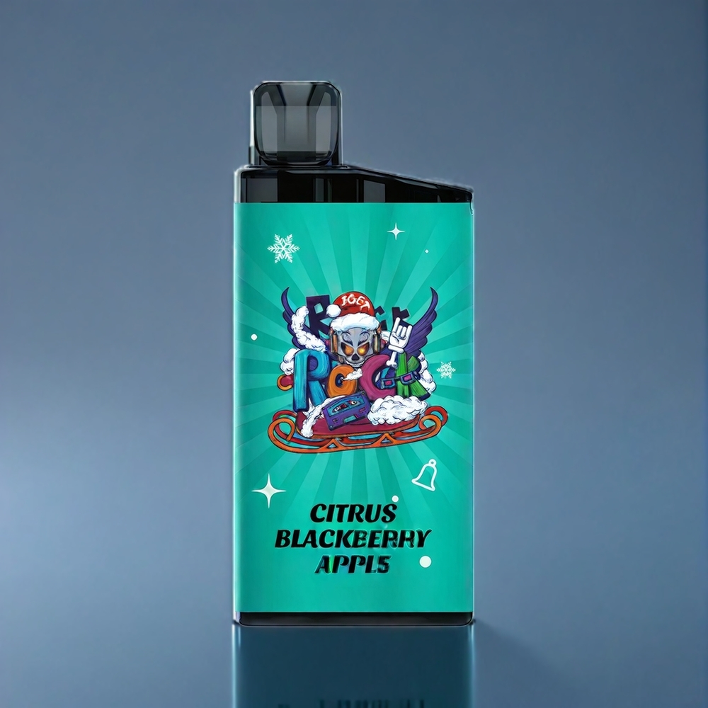 Iget Bar 3500 Puffs Citrus Blackberry Apple Dansk engros med 1400 mAh og 1.2 Ohm Mesh spole