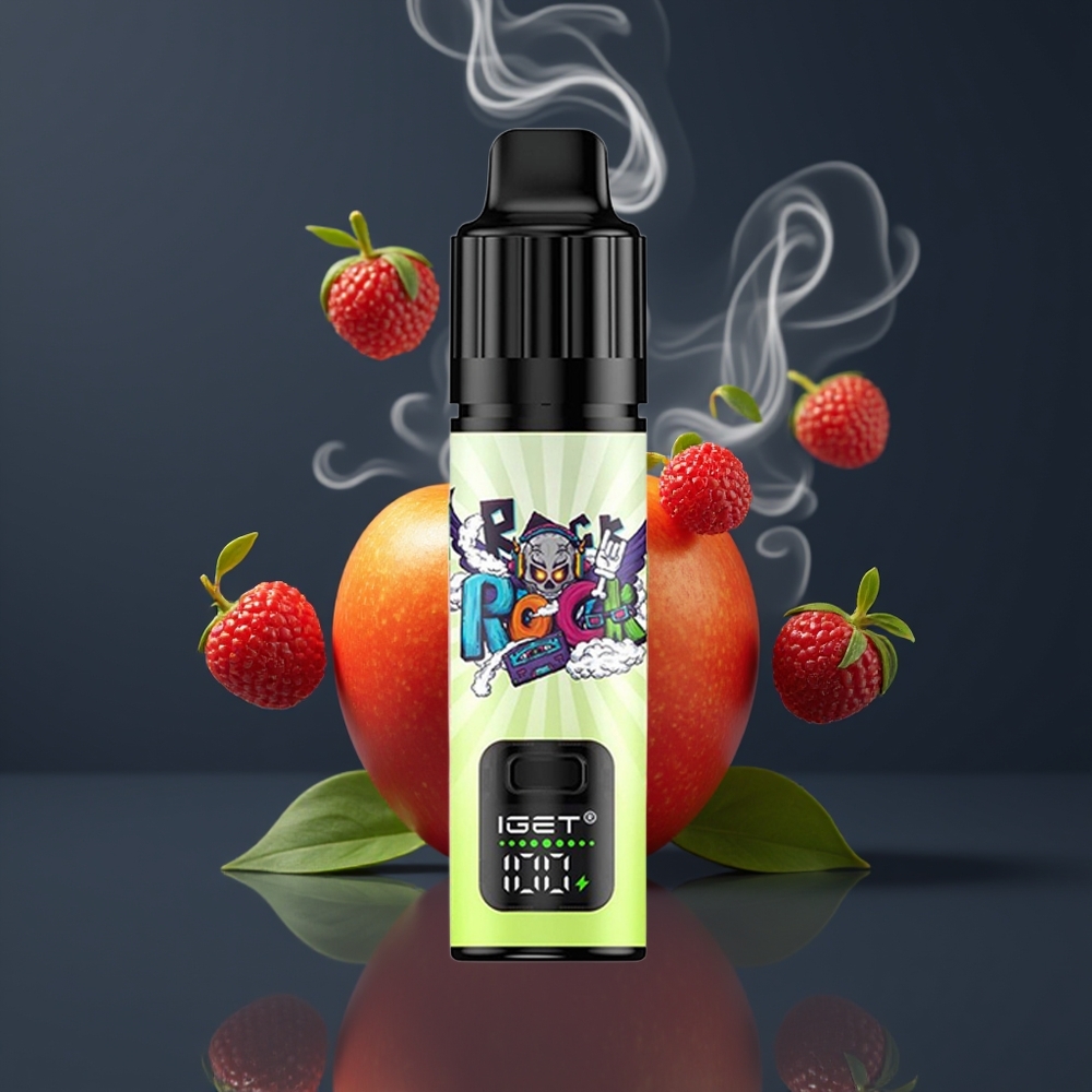 IGET BAR PLUS S3 POD 10000 Puffs Engangs E-cigaret Dansk Engros – Dobbelt Æble (5% Nikotin, 950 mAh, 18 ml)