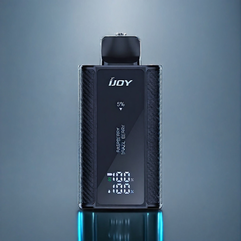 IJOY Captain 10000 Puds Engangs Vape Dansk Engros - Hindbær Brasiliansk Bær - 18ml / 5% Nikotin - 650mAh - Type-C Opladning