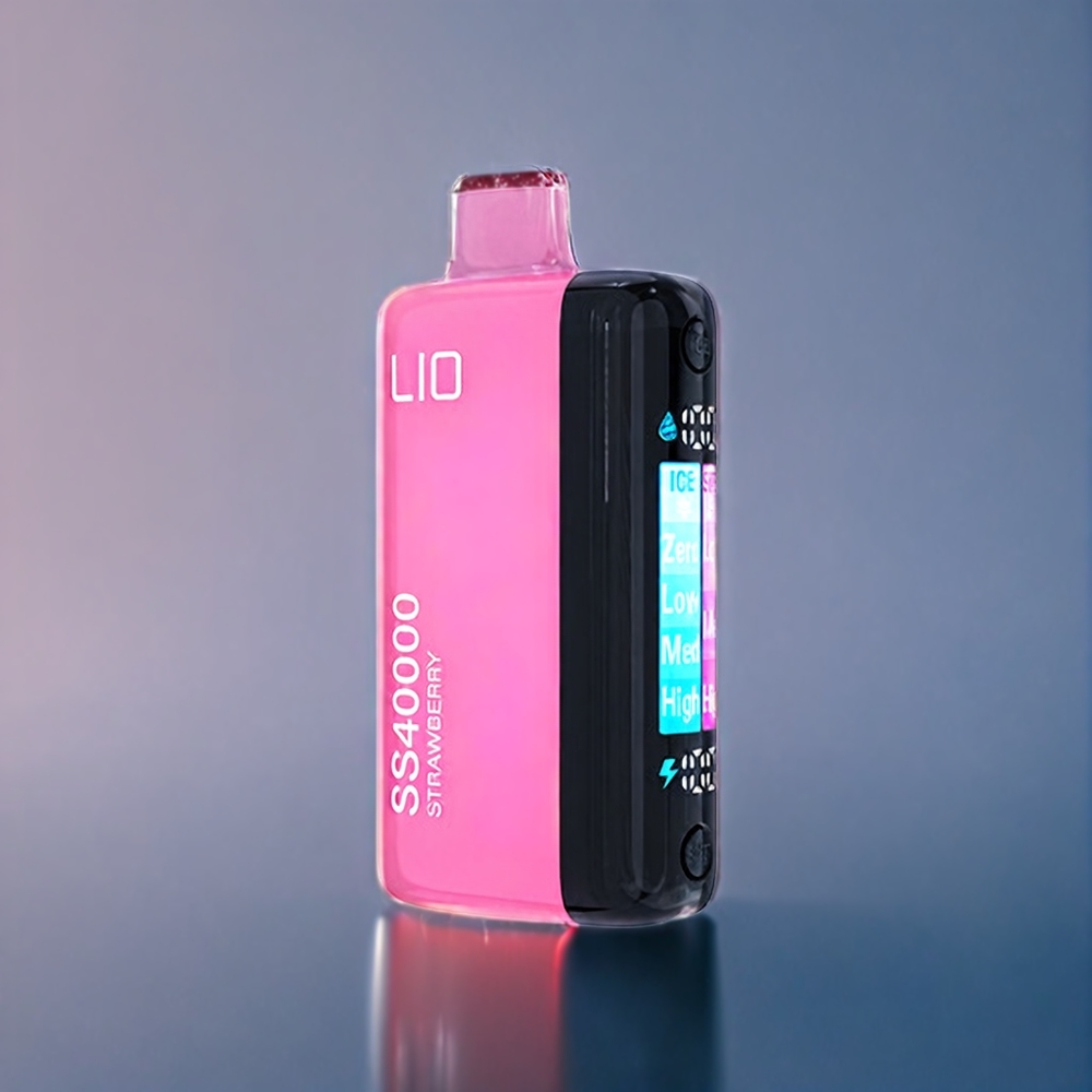 IJOY LIO SS40000 Engangs Vape Jordbær Dansk Engros - 40000 Puffs, 22ML, 1100 mAh, TYPE-C