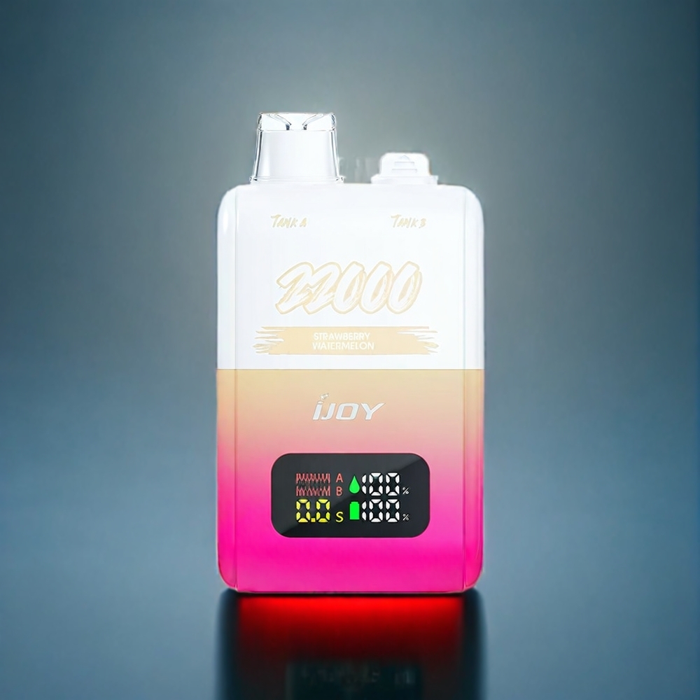 IJOY SD 22000 Puffs Engangs vape Jordbær Vandmelon - Dansk engros med 15ML + 15ML e-væske og Type-C opladning