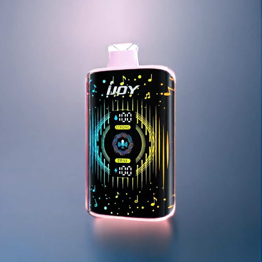 IJOY SD 40000 Puffs Engangs vape Jordbær Isterninger Dansk engros med 20ML E-væske og Type-C Opladning