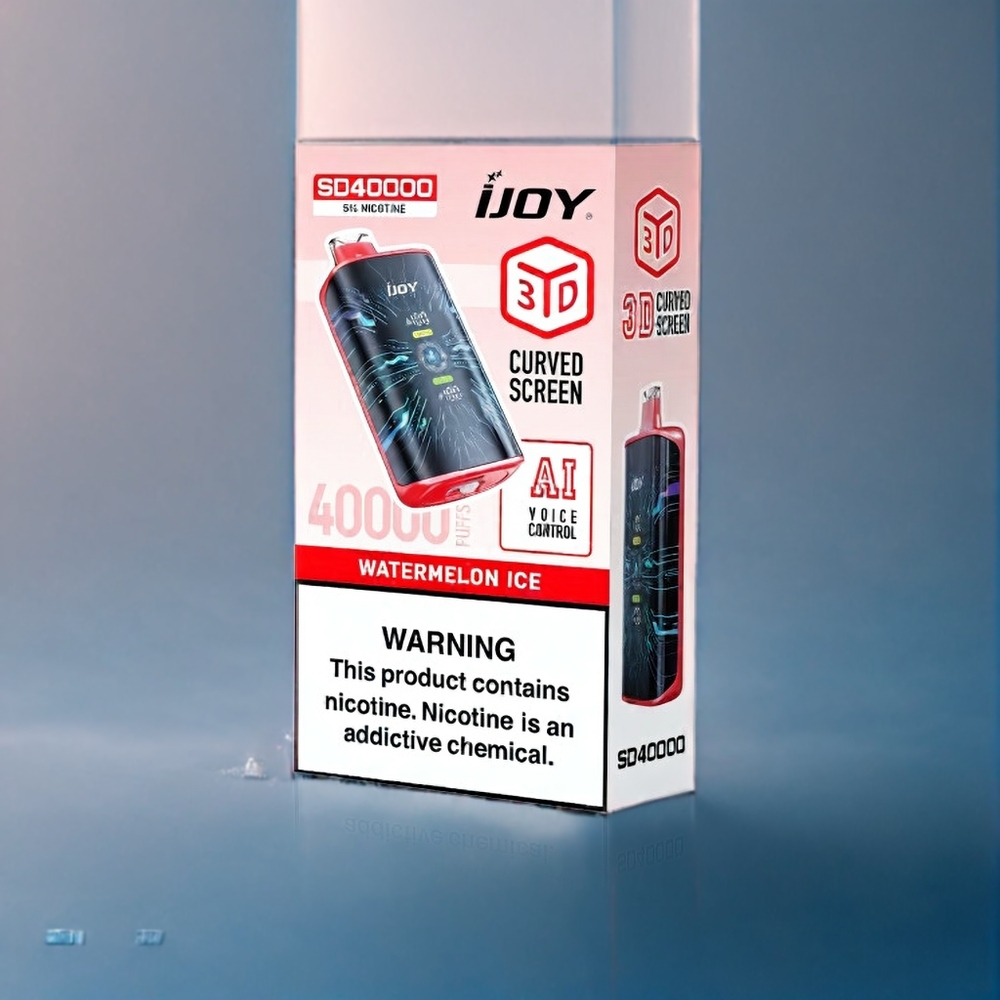 IJOY SD 40000 Puffs Engangs vape Vandmelon Is Dansk Engros med 20ML og Justerbar Luftstrøm