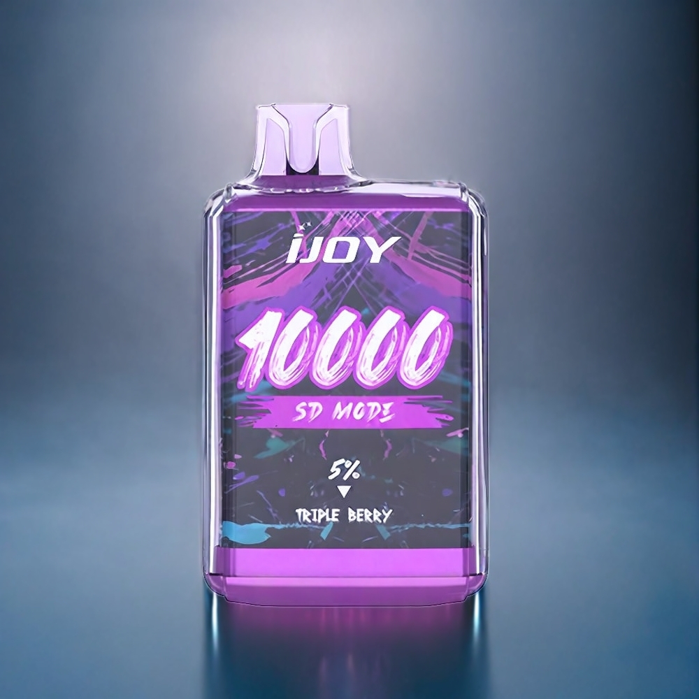 IJOY SD10000 Dansk Engros Engangs vape med 10000 Pust Trefarvet Bær - 20ml, 5% Nikotin, 650mAh