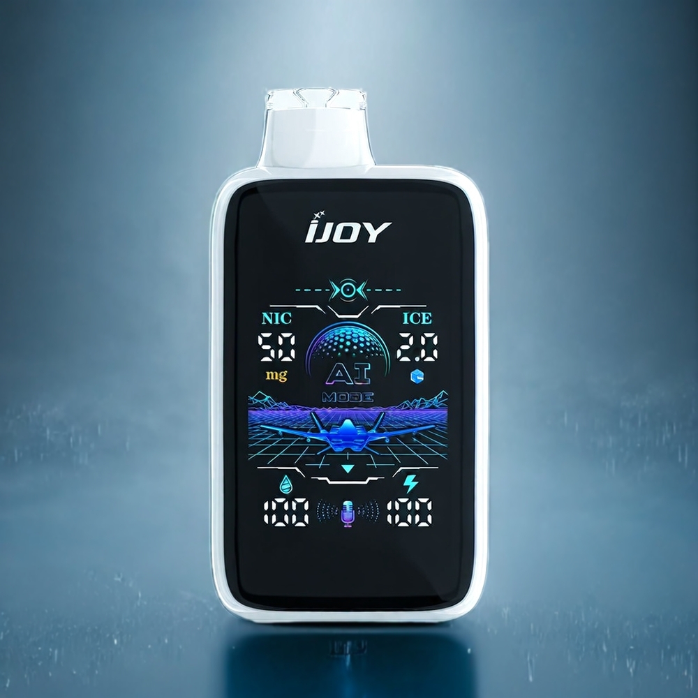 IJOY Uranus Mate 40000 Puffs Engangs vape Hvid Gummibamse Is Dansk engros med 1100mAh batteri og ICE-kontrol