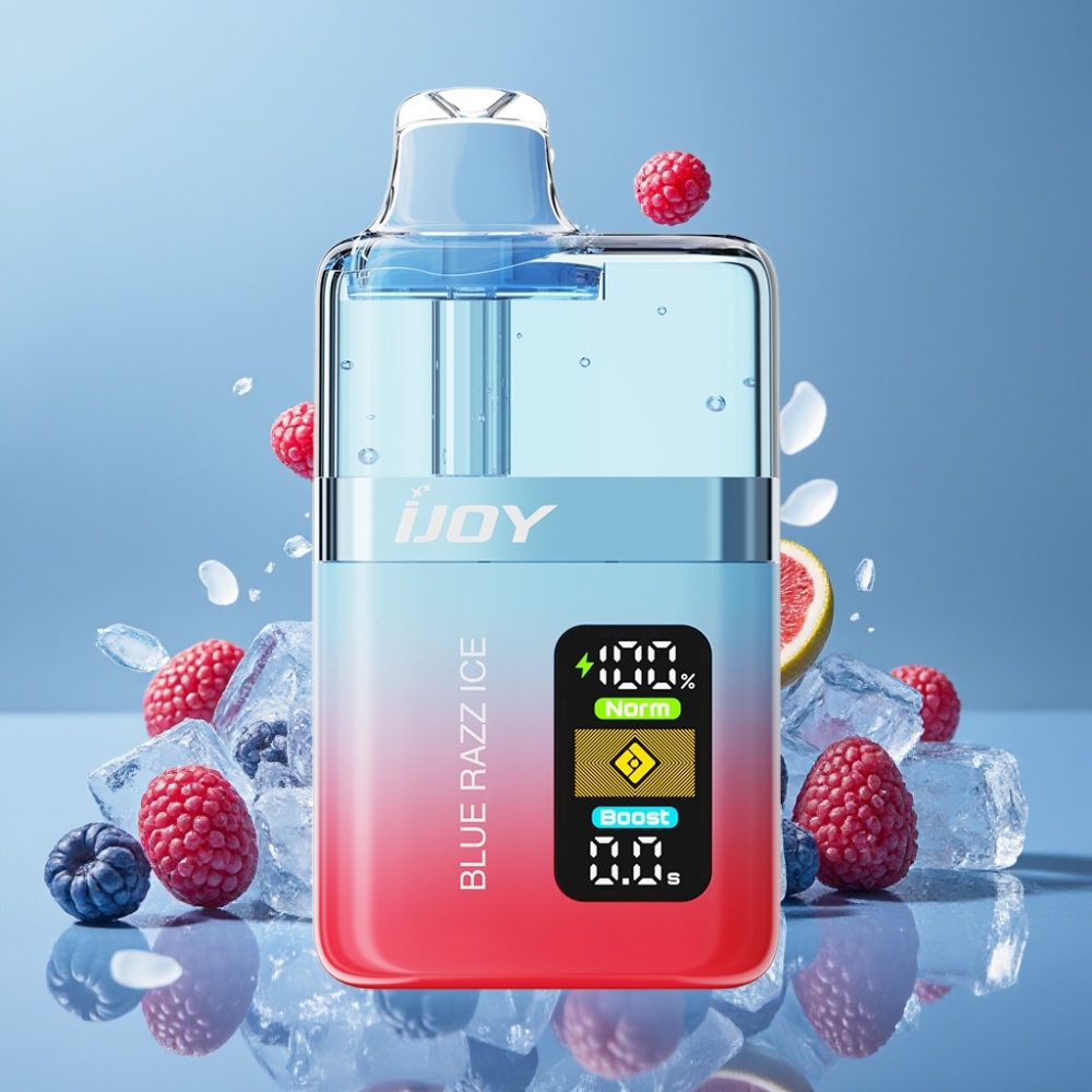 IJOY XP50000 Engangs Vape Dansk Engros – 50000 Puffs, 50mg/ml, Blå Hindbær Is
