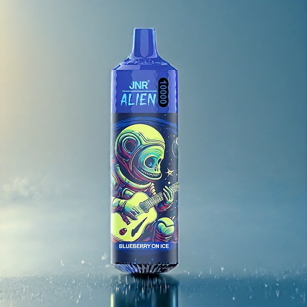JNR Alien 10000 Puffs Blåbær På Is Dansk Engros - 850mAh, Type-C, RGB LED