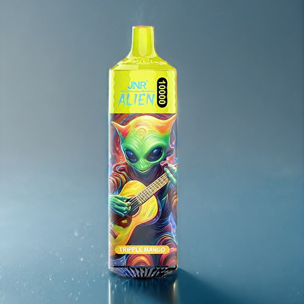 JNR Alien 10000 Puffs Dansk Engros med 850mAh Batteri, Type-C Opladning og Tredobbelt Mango