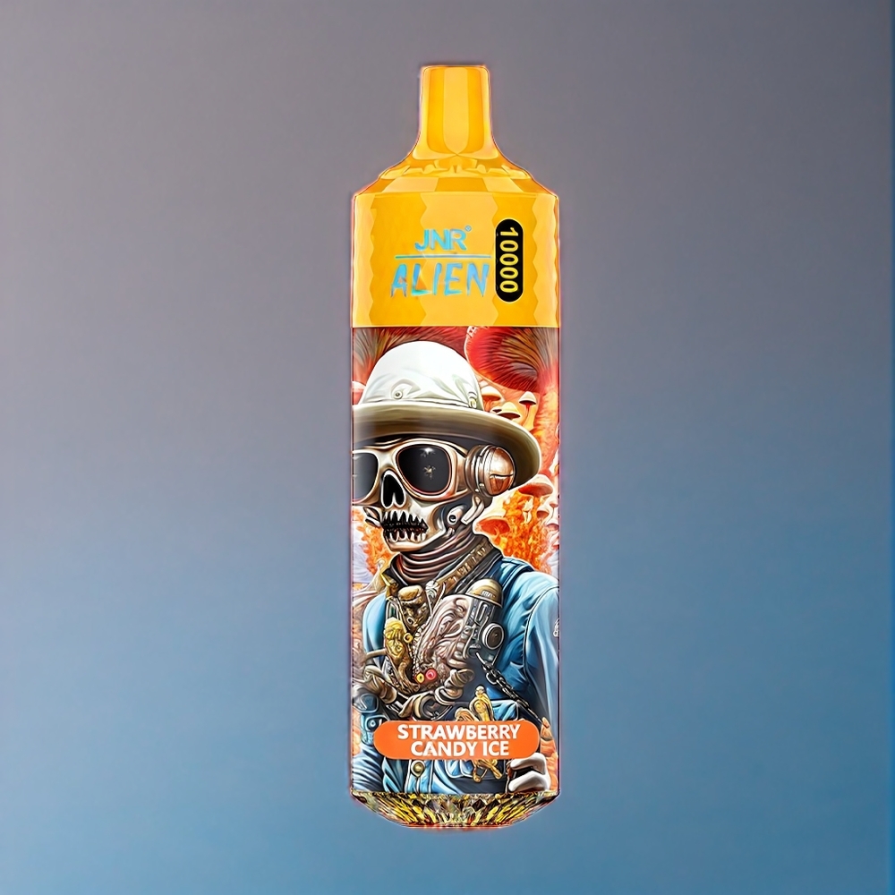 JNR Alien 10000 Puffs Dansk engros med 850mAh Batteri og Jordbær Slik Is