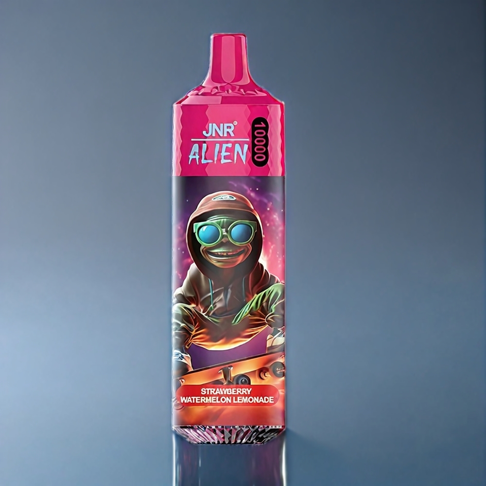 JNR Alien 10000 Puffs Dansk engros med 850mAh Batteri og Jordbær Vandmelon Lemonade