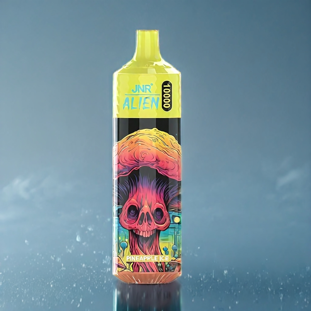 JNR Alien 10000 Puffs Dansk engros med 850mAh batteri, 20ml e-væske og Ananas is smag