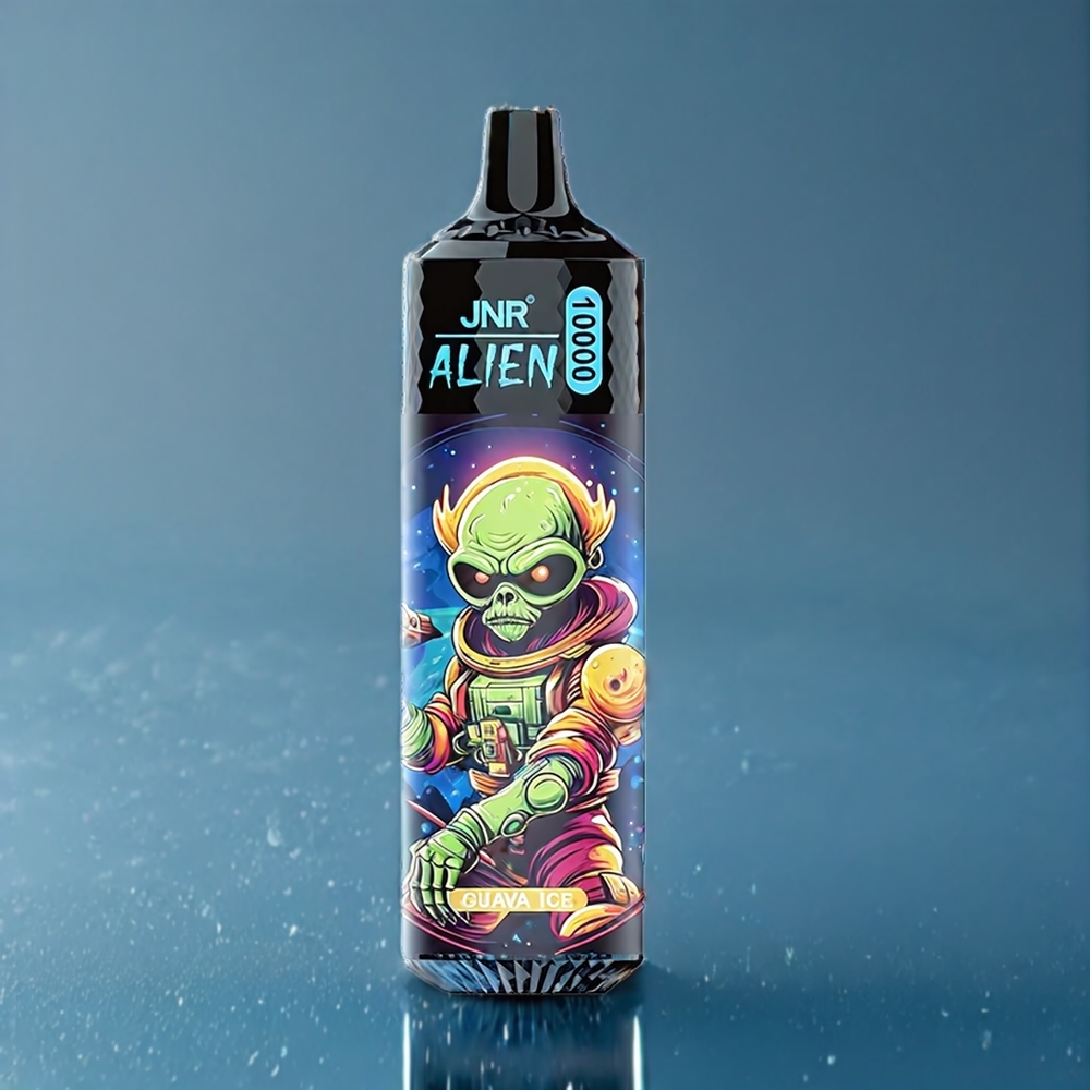 JNR Alien 10000 Puffs Dansk engros med 850mAh batteri, Type-C opladning og Guava is smag