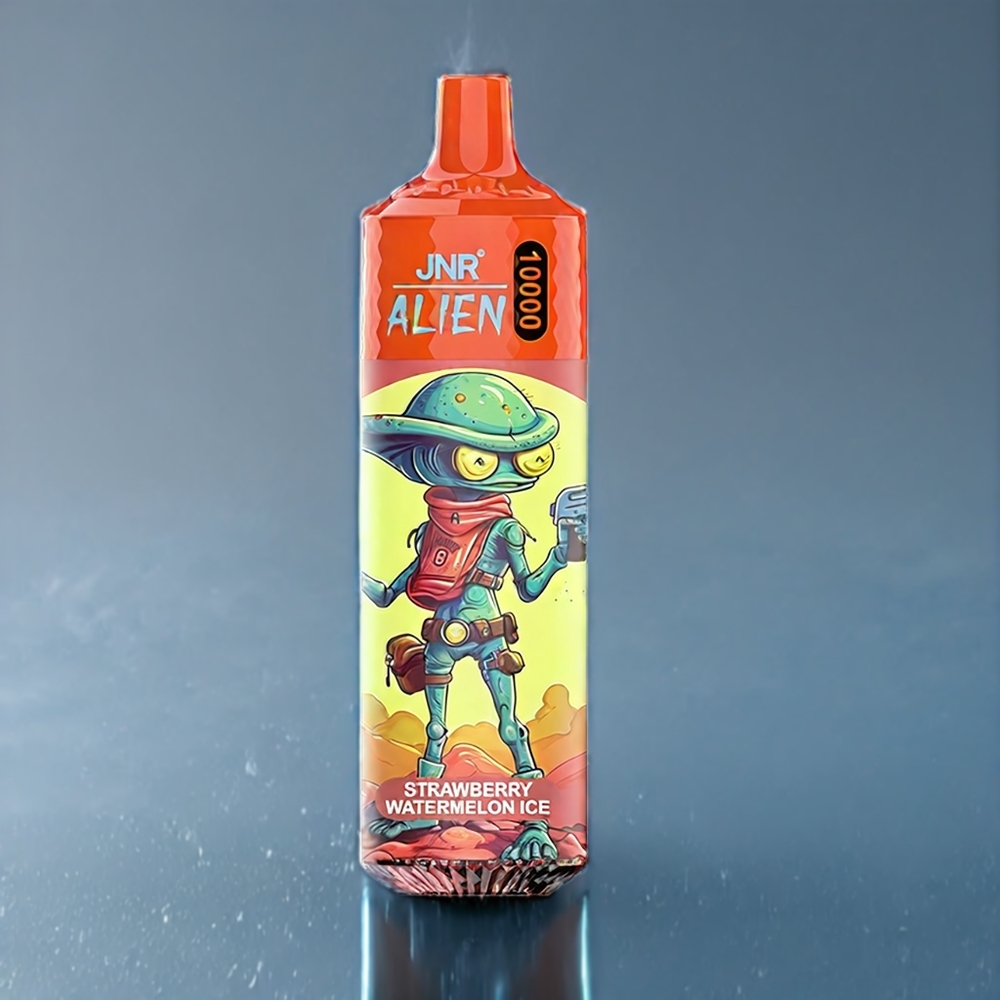 JNR Alien 10000 Puffs Dansk engros med Jordbær Vandmelon Is, 850mAh, 20ml, Type-C, RGB