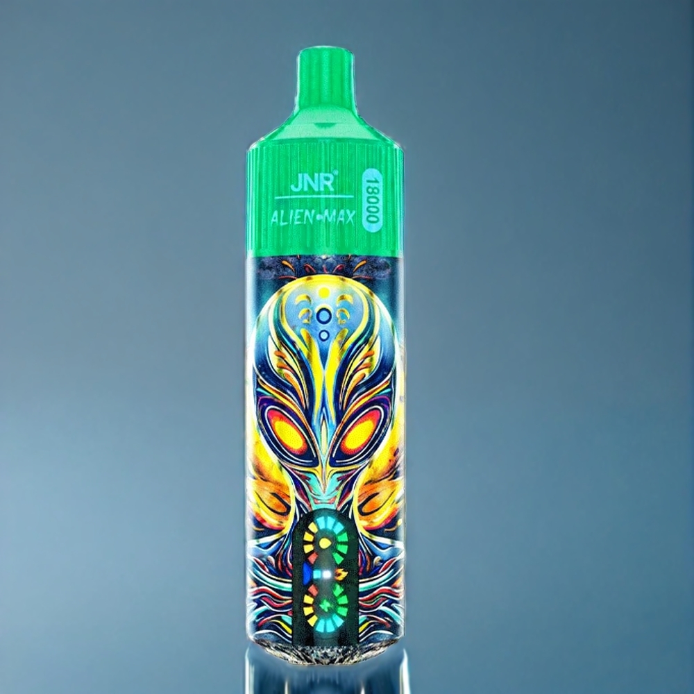 JNR Alien Max 18000 Puffs Blåbær Kiwi Dansk Engros med Smart LED Display og Dobbelt mesh spole