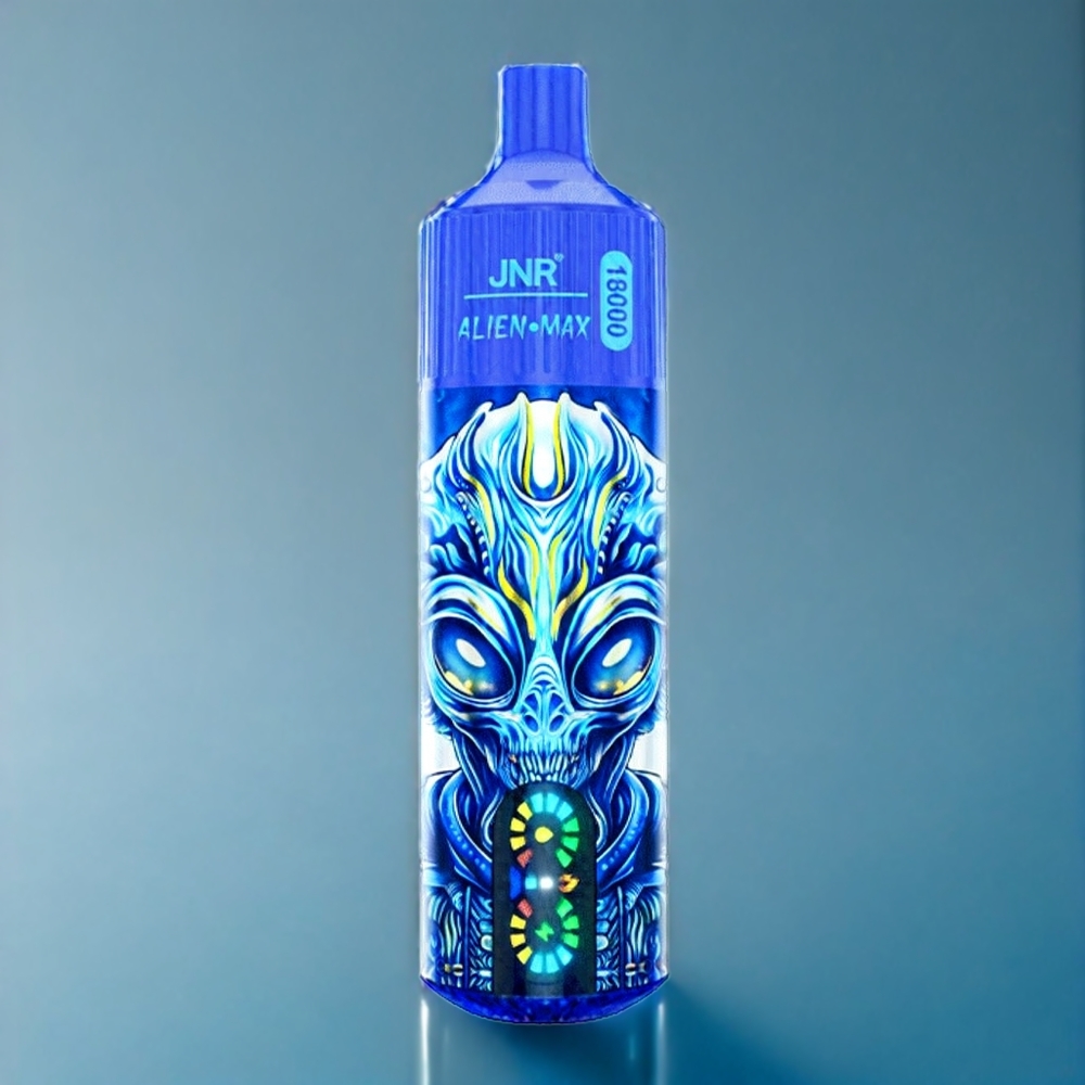 JNR Alien Max 18000 Puffs Dansk Engros med Smart LED Display, Dobbelt mesh spole & Blåbær På Is