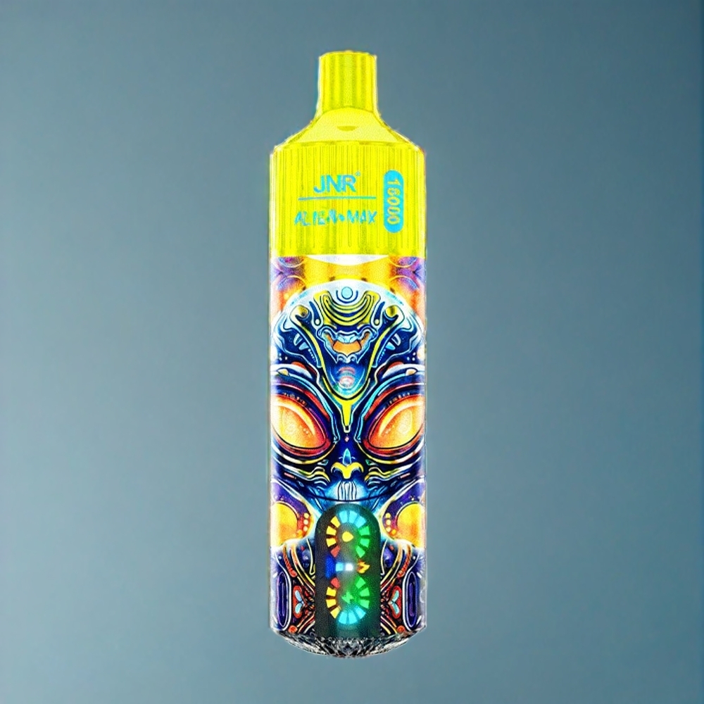 JNR Alien Max 18000 Puffs Dansk engros med Smart LED Display, Dobbelt mesh spole & Citron/Lime