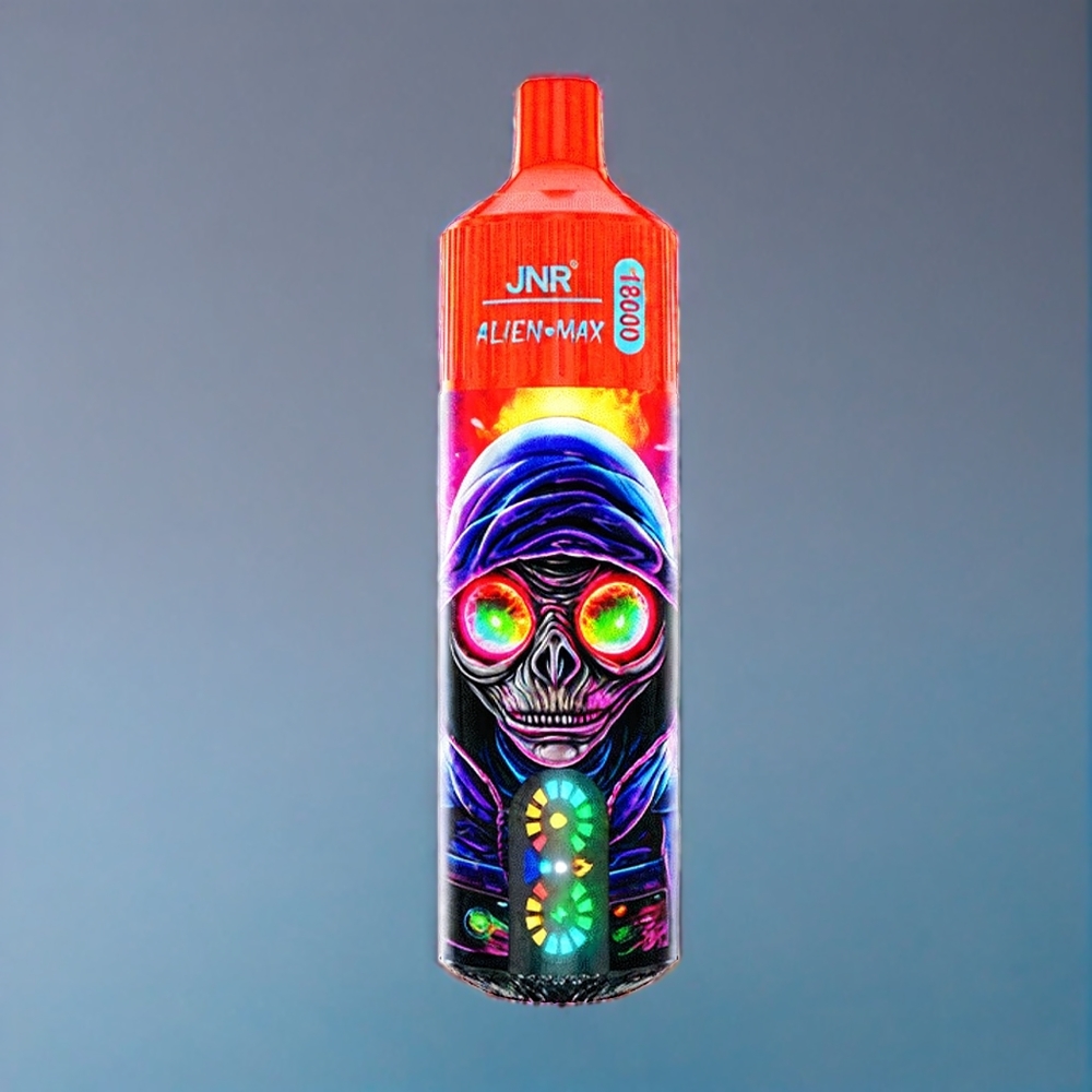 JNR Alien Max 18000 Puffs Dansk engros med Smart LED Display, Dobbelt mesh spole og Hindbær Vandmelon Is