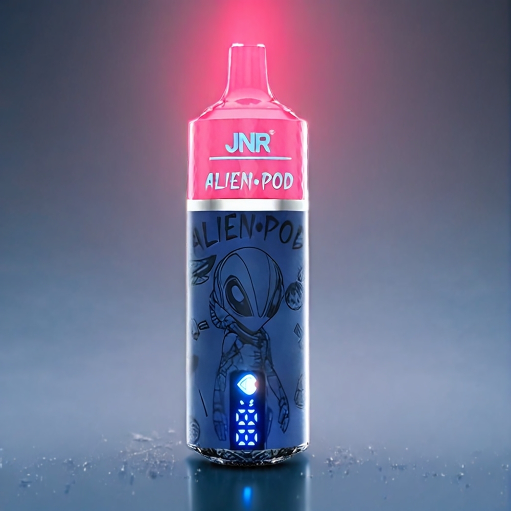 JNR Alien Pod 13000 Puffs Cherry Bær Dansk Engros - 850mAh Batteri, 20ml E-væske, Type-C Opladning