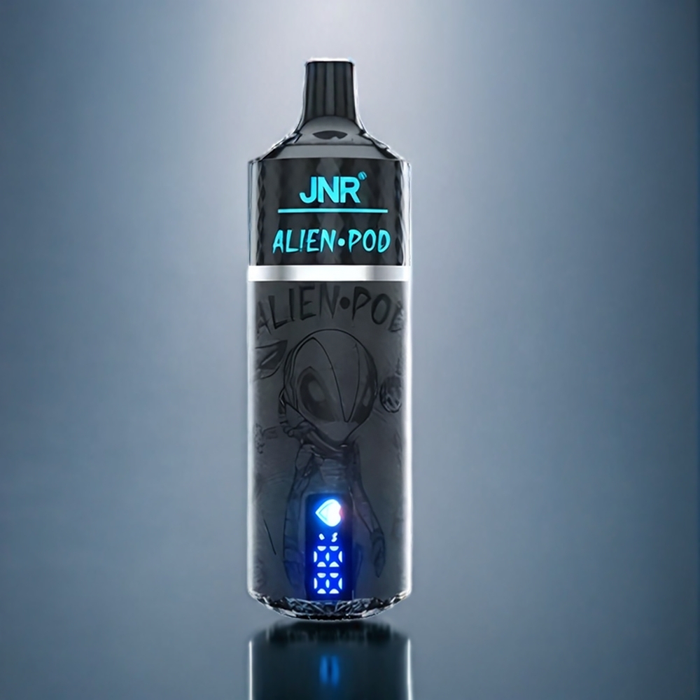 JNR Alien Pod 13000 Puffs Dansk engros - Jordbær Hindbær Kirsebær (Strawberry Raspberry Cherry) med 850mAh Batteri