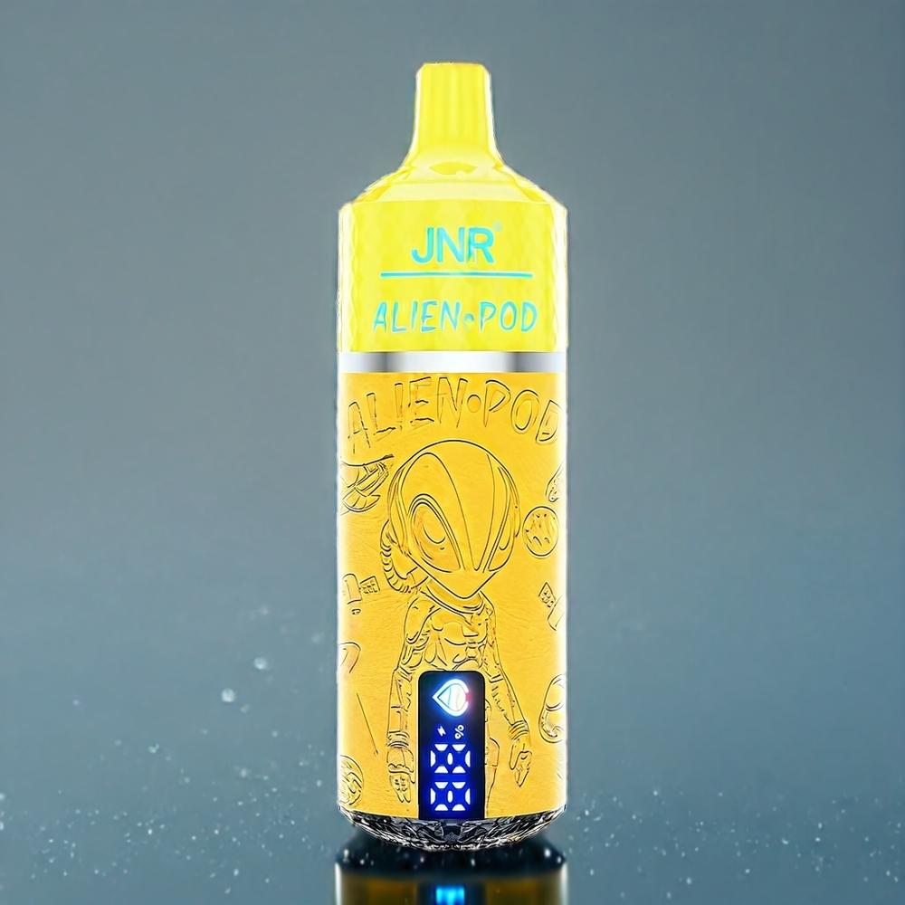 JNR Alien Pod 13000 Puffs Dansk engros med Mesh Core, 850mAh Batteri og Vandmelon Mango Fersken