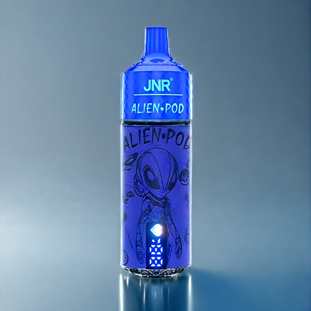 JNR Alien Pod 13000 Puffs Dansk engros med Mesh Core, 850mAh, Type-C og Blåbær på Is