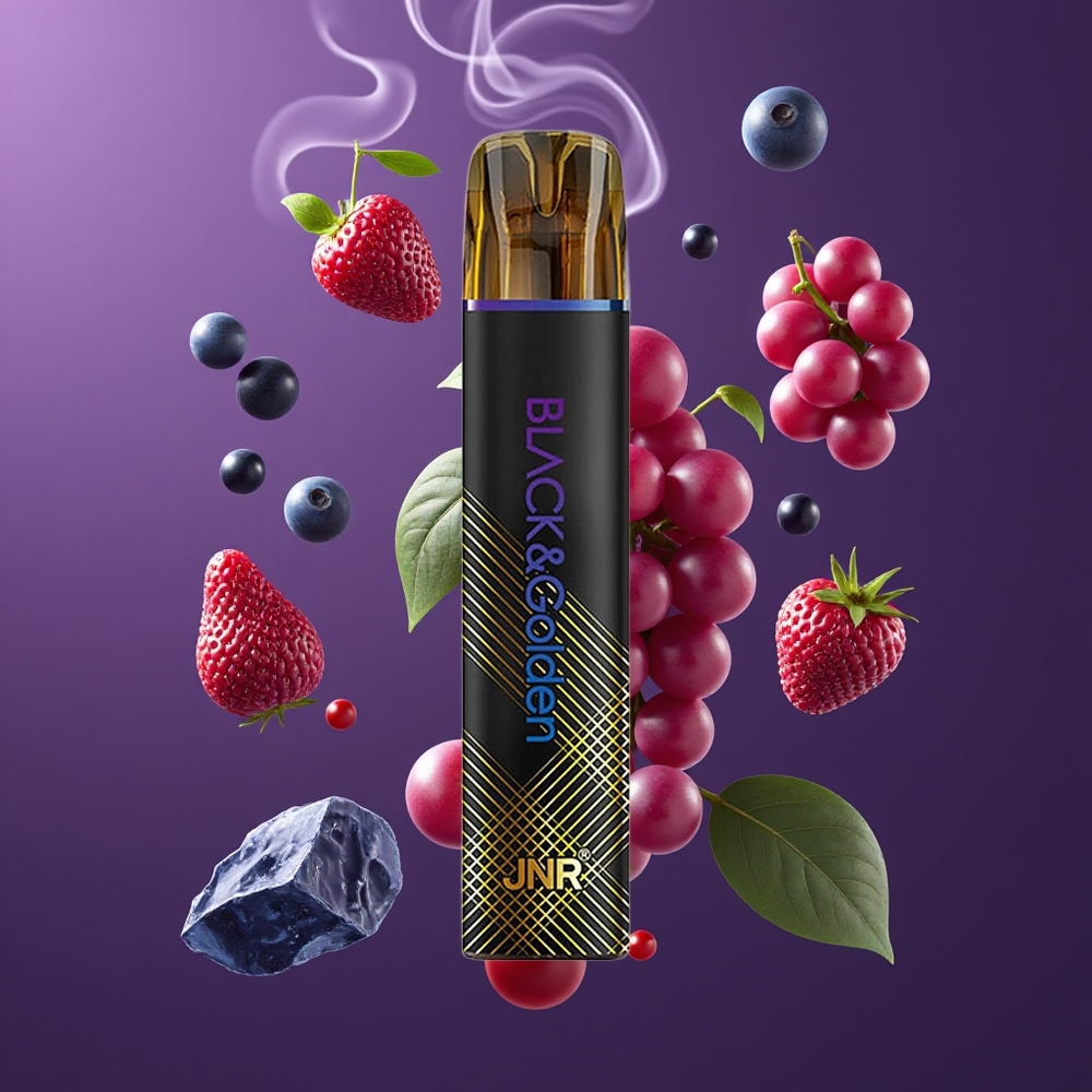 JNR Black&Golden 800 Puffs Disposable Vape Dansk engros