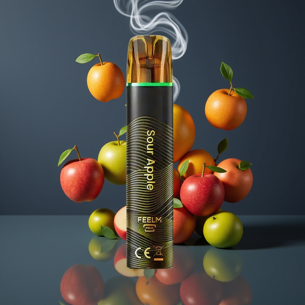 JNR Black&Golden 800 Puffs Engangs Vape Dansk Engros – Sur Æble