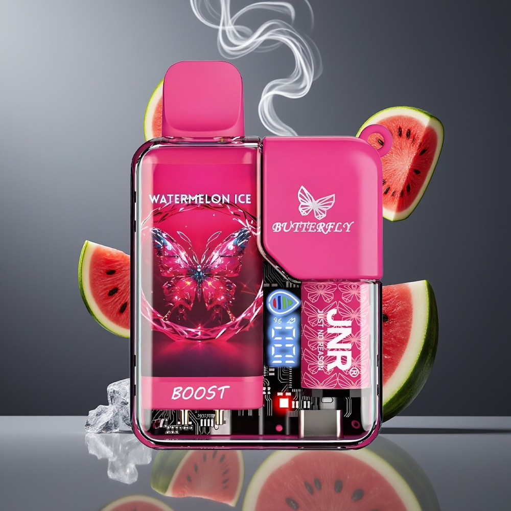JNR Butterfly 8500 Puffs Disposable Vape Dansk Engros – 1200mAh Batteri, 15ml e-Liquid, Vandmelon Is