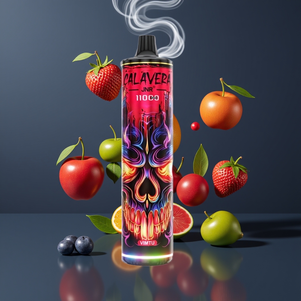 JNR Calavera 11000 Puffs Dansk Engros Disposable Vape med Type-C opladning og 850 mAh batteri