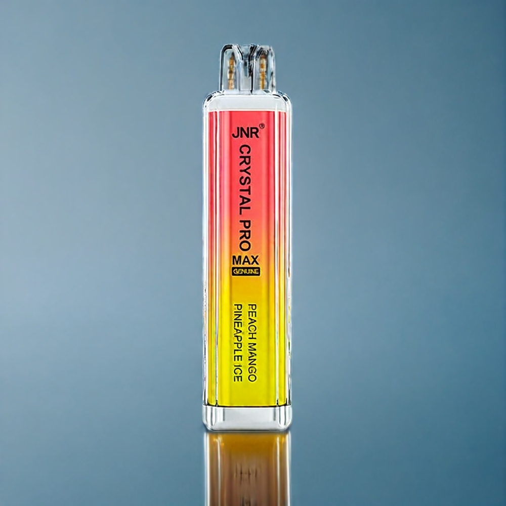 JNR Crystal Pro Max 5000 Puffs Dansk engros med 1400mAh og Peach Mango Ananas Is