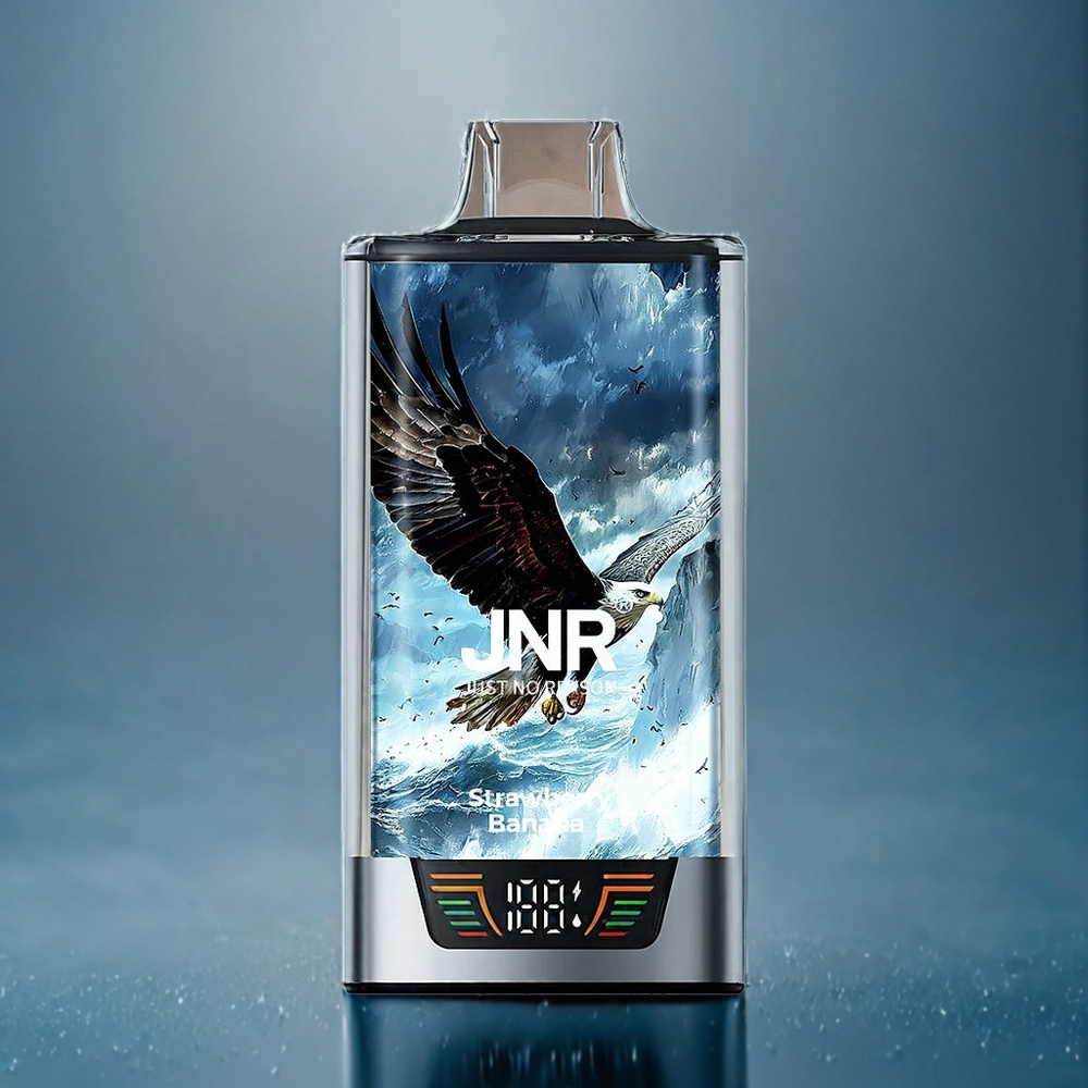 JNR Falcon Pro 28000 Dansk engros med Smart Screen, Dobbelt mesh spole og Jordbær-Banan