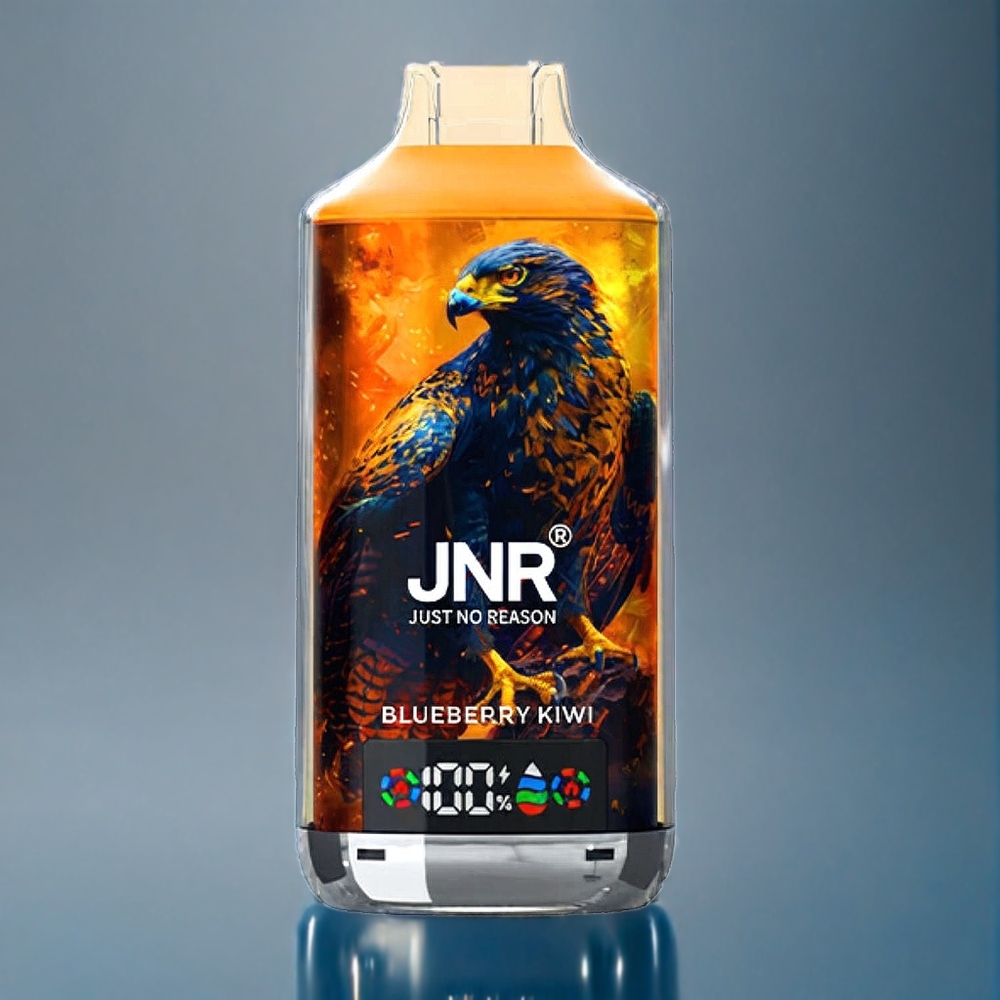 JNR Falcon X 18000 Puffs Blåbær Kiwi Dansk engros med 750mAh & 24ml Dobbelt mesh spole