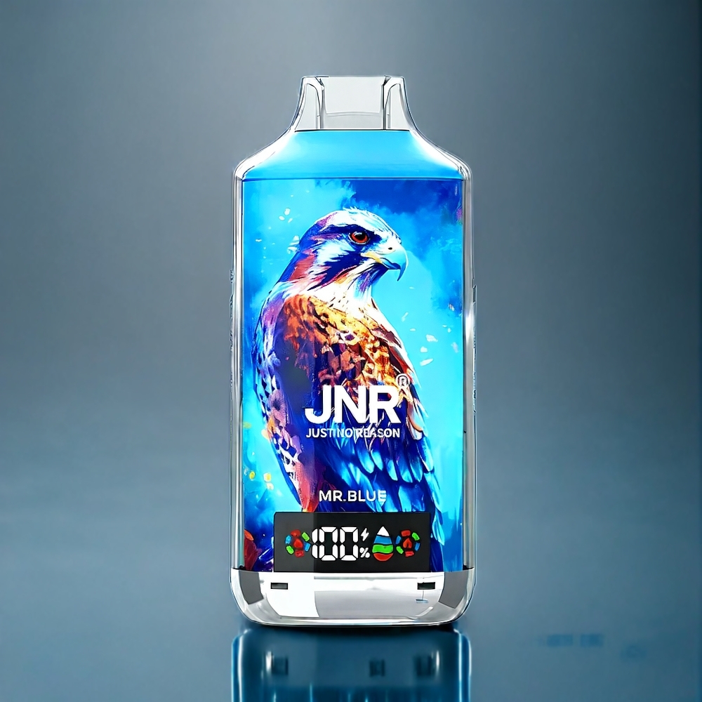 JNR Falcon X 18000 Puffs Dansk Engros med 750mAh Batteri, 24ml E-væske og Dobbelt mesh spole - Hr. Blå