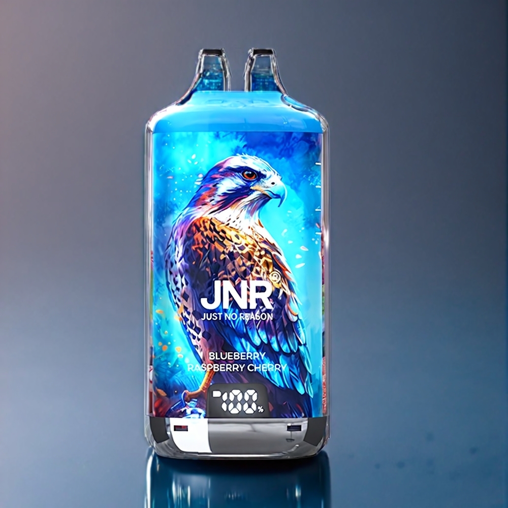 JNR Falcon X⁺ 28000 Dansk engros med Synligt E-Væskeniveau, Topfyldesign og Blåbær Hindbær Kirsebær Smag