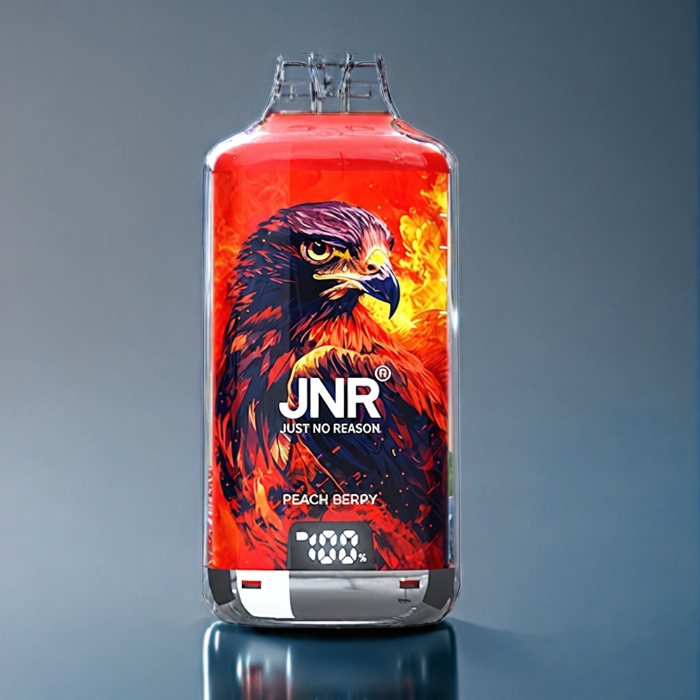 JNR Falcon X⁺ 28000 Puffs Fersken Bær Dansk engros med Synlig E-Væskeniveau, Topfyldningsdesign og 950mAh Batteri