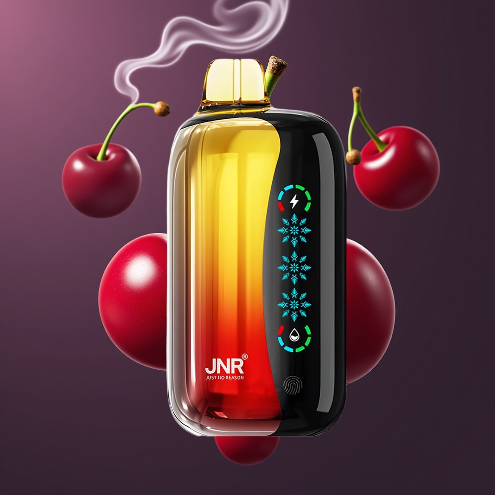 JNR Flex Ice 21000 Puffs Dansk Engros Disposable Vape med Justerbar Ice, 26ml E-liquid og Type-C Opladning - Kirsebær Cola