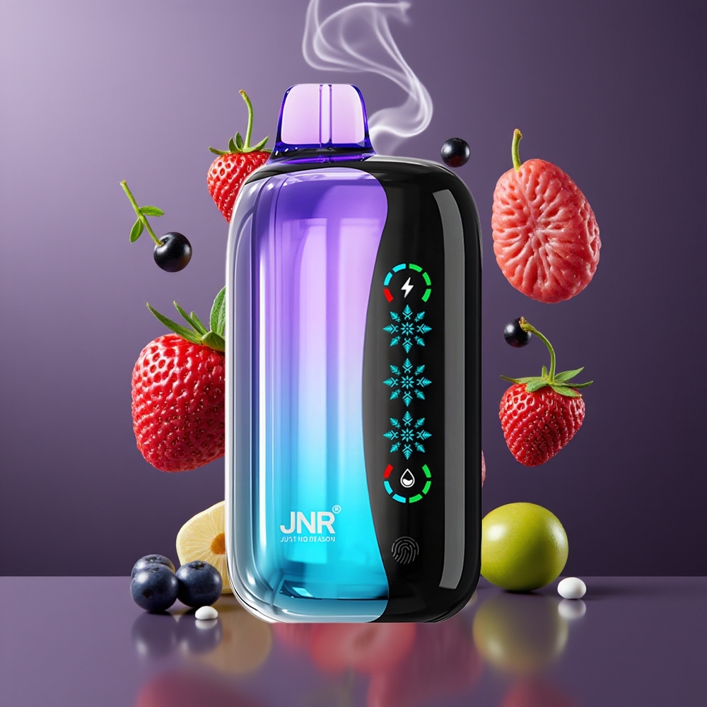 JNR Flex Ice 21000 Puffs Dansk Engros Disposable Vape med Justerbar Ice, Touch Skærm og Blandet Bær