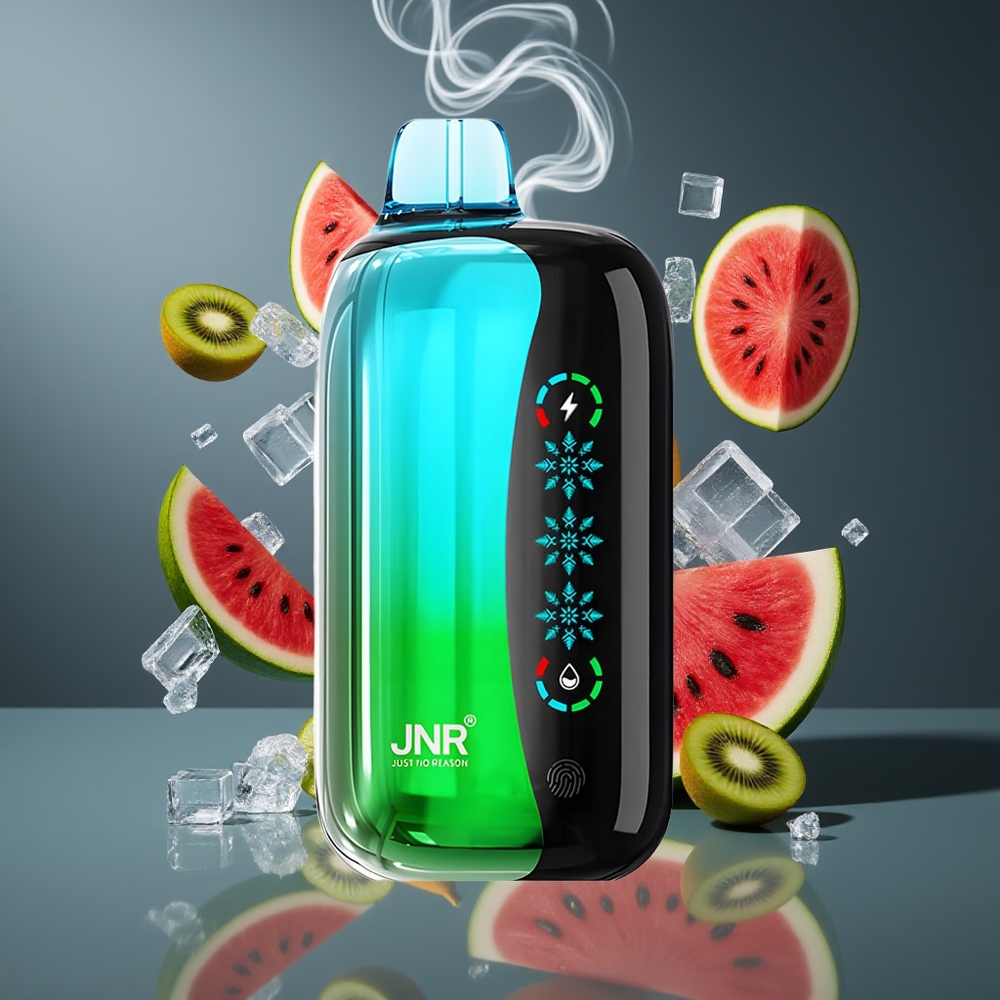 JNR Flex Ice 21000 Puffs Dansk Engros Justerbar Is 26ml Touch Skærm Kiwi Vandmelon Is